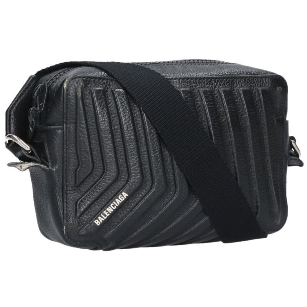 Balenciaga CAR Camera Shoulder Bag Black